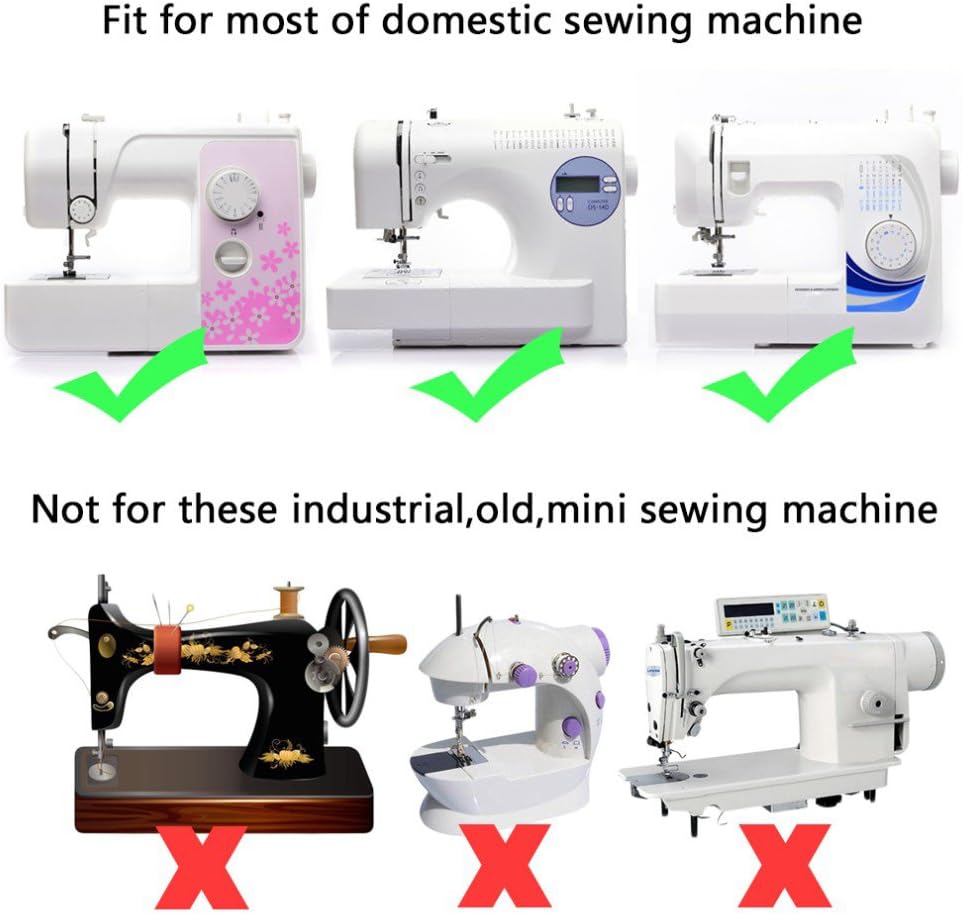 Vzer Professionele Huishoudelijke 42st Naaimachine Presser Voeten Set voor Broer, Babylock, Zanger, Janome, Elna, Toyota, Nieuw Huis, Eenvoud, Necchi, Kenmore, en Witte Lage Schacht Naaimachines Vzer Professionele Huishoudelijke 42st Naaimachine Presser Voeten Set voor Broer, Babylock, Zanger, Janome, Elna, Toyota, Nieuw Huis, Eenvoud, Necchi, Kenmore, en Witte Lage Schacht Naaimachines