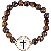 Zenithow Daily Bible Verse Bracelet Wearable with NFC, Bible Verse Christian Gift for Women, Men and Teens