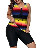 LALAGEN Womens 2024 Plus Size Tankini Swimsuits