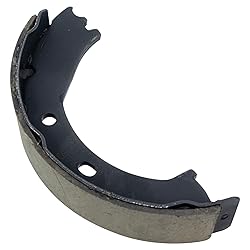 TRQ Rear Parking Brake Shoe Set Compatible with