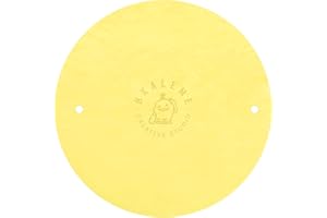 BKALEME Batmate for Ceramics and Pottery 12 Inch, Warp-Resistant Pottery Bats, Boosted Pottery Wheel Stability, for Pottery Tools & Pottery Machine Accessories, Yellow