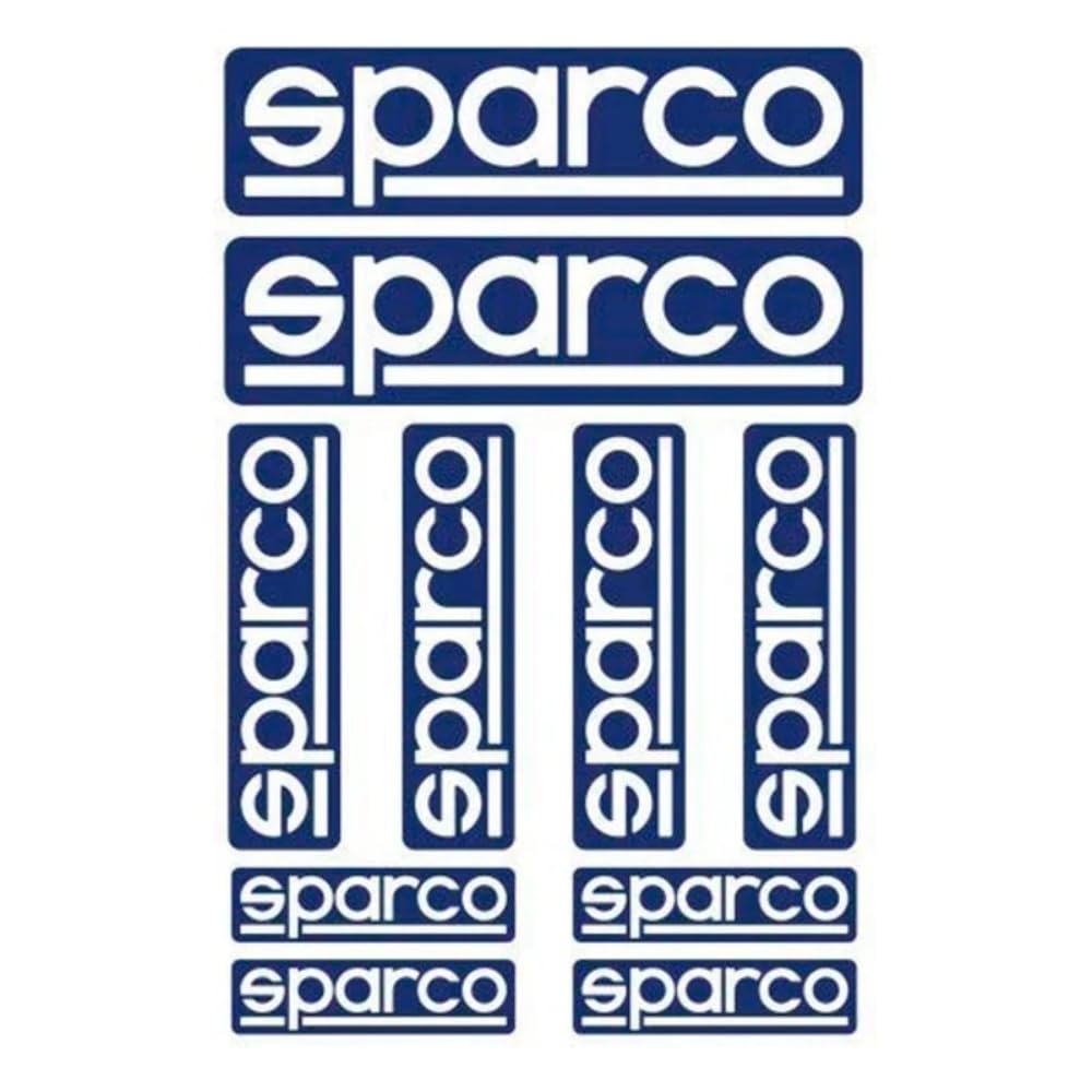 SPARCO 9003 Kit 10 Pegatinas, White