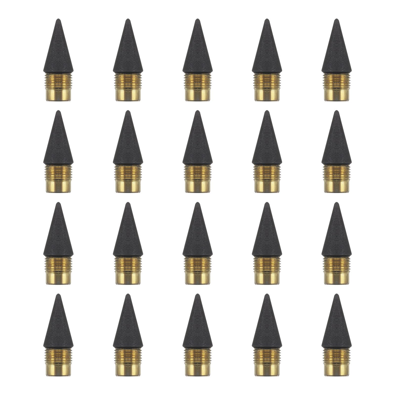 PATIKIL Inkless Pencils Replaceable Nib, Metal Pencil Replaceable Refill Replaceable Graphite Nib for Writing Drawing Sketching, Black