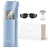 SALLOOT IPL Laser Hair Removal for Women and Men, Dual Lights, 53°F Sapphire Ice-Cooling Painless for Sensitive Skin, 4-Pulse Mode for Ingrown Hair, Bikini, Face, Body Permanent Hair Removal Device