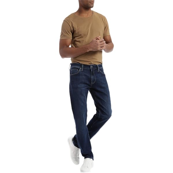 Mavi Men's Matt Relaxed Straight-Leg Jeans - Dark Stanford, Mid-Rise, 32W X 30L