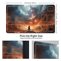 Premium Stitched MTG Playmat with Zones and