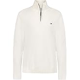 Calvin Klein Boys' Half Zip Pullover Sweater, Ribbed Neckline & Logo Detailing