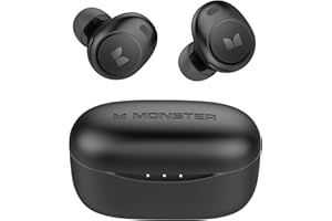 Monster Éǳܳٱܰ sans fil Bluetooth de 13,5 cm, écouteurs Bluetooth, microphone intégré, contrôle tactile, ajustement confor