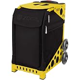 ZUCA Stealth Insert Bag and Yellow Frame with Flashing Wheels