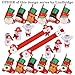 LimBridge 16pcs Christmas Chair Socks, Elastic Chair Leg Feet Floor Protectors Covers Set, Fit Girth from 4