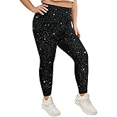 TIYOMI Plus Size Leggings for Women High Waist Full Length Pants Casual Ankle Fall Leggings XL-5XL