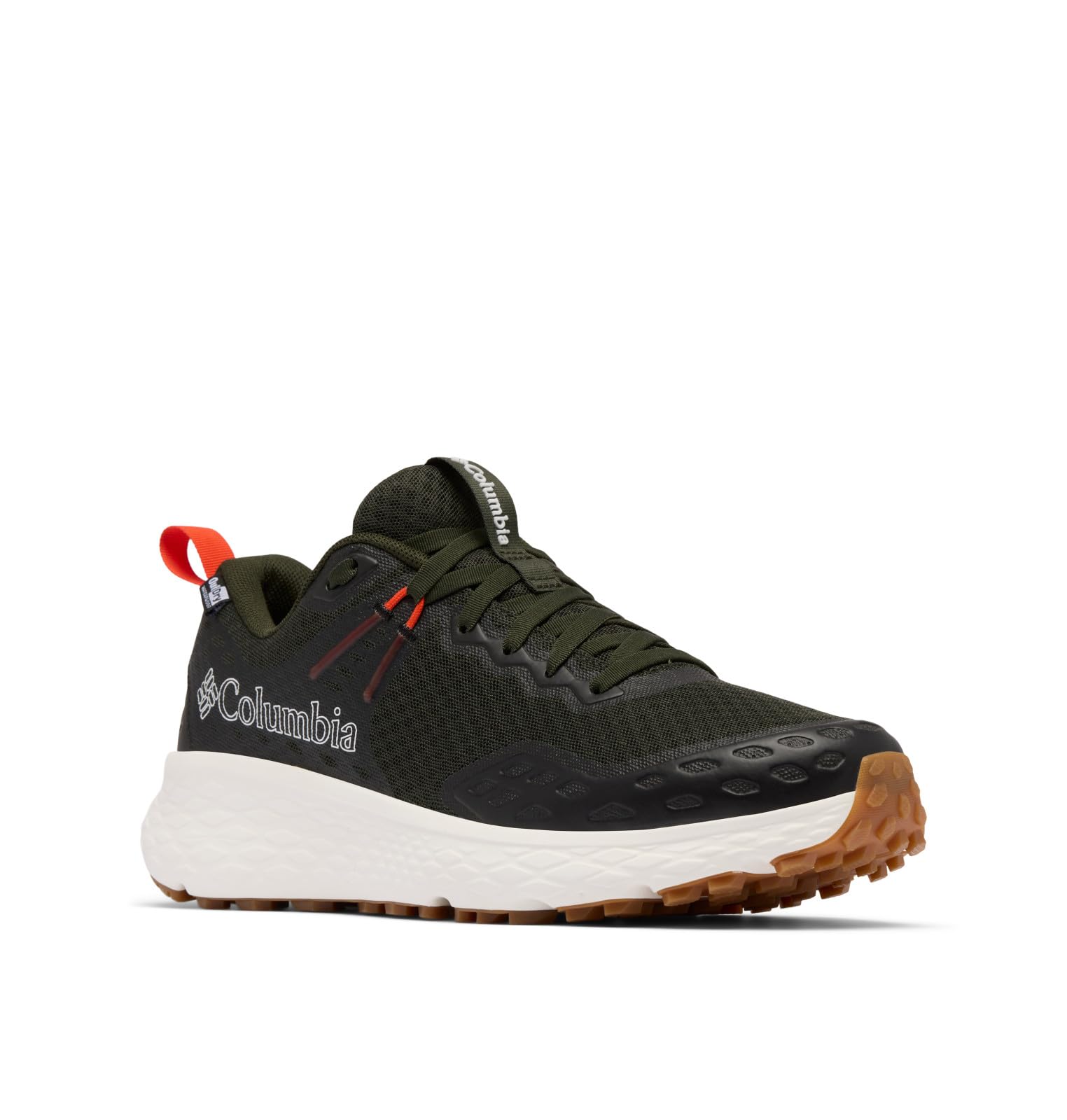 Columbia Men's Konos TRS Outdry Waterproof Shoe, Greenscape/Red Quartz, 8.5 Image