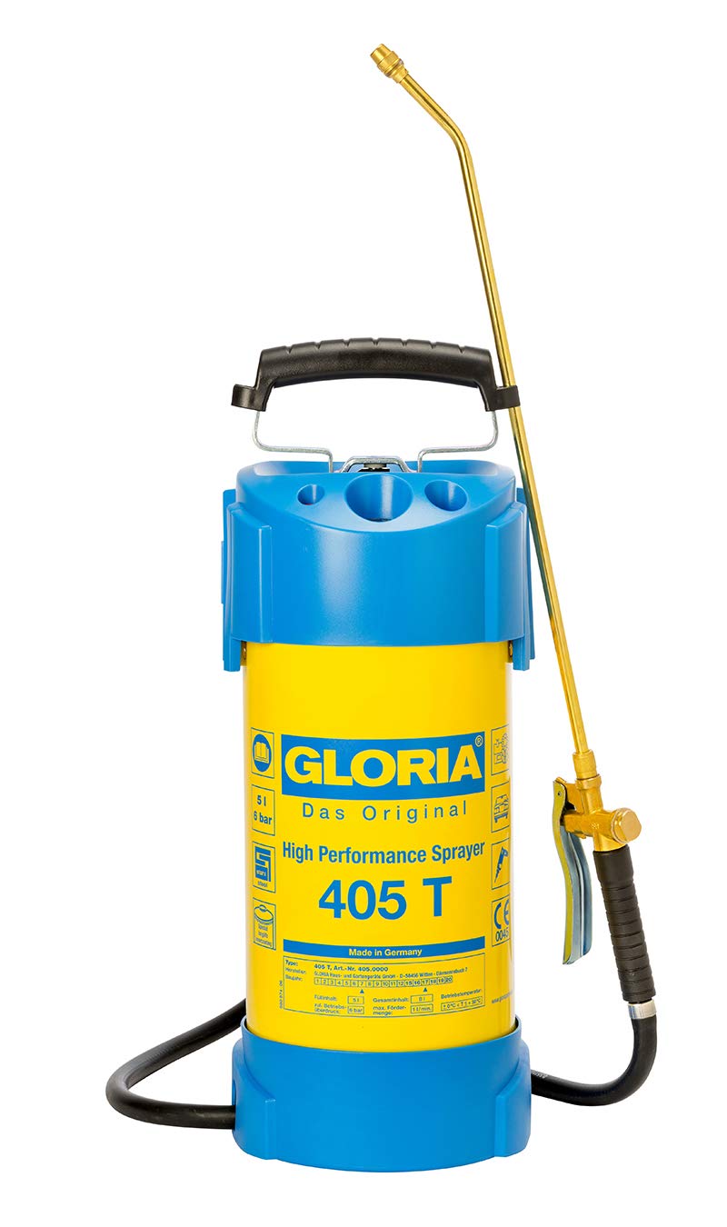 Gloria "405 T" High Performance Sprayer, Yellow/Blue, 23x22x57.5 cm