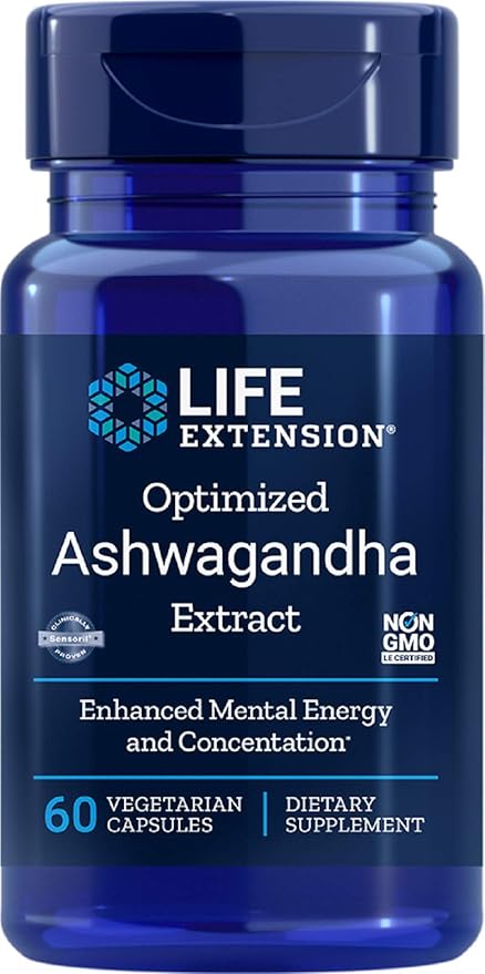 Optimized Ashwagandha Extract (60 VCaps) Life Extension por Life Extension
