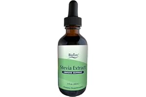 BioPure Stevia Certified Organic Extract – Whole Leaf Herbal Tincture with Bioactive Compounds to Support Immune Function, Microbiome Balance & Gut Health – 2 fl oz