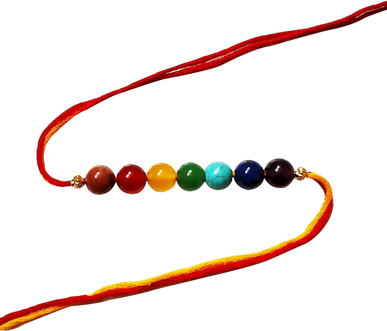 Bhavika Natural Earth mined Semi Precious Gemstone Handmade Bracelets 7 Chakra Bracelets