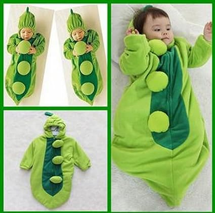 Amazon おくるみ ロンパース 枝豆 Or バナナ ベビー コスプレ 着ぐるみ 枝豆75ｃｍ ベビー マタニティ ベビー マタニティ 通販