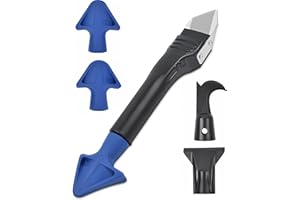 QIVORIMITH Silicone Caulking Tools 6 in 1,Caulk Removal Tool for Removal and Application