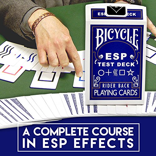 Magic Makers Bicycle ESP Test Deck with Rudy T Hunter, Includes Magic Instruction