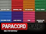 PARACORD PLANET Mil-Spec Commercial Grade 550lb Type III Nylon Paracord Solid Colors