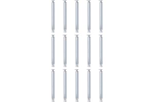 DTGN 3/8" x 6" Flat Sleeve Anchors - 50Pack - Good for Concrete Dry Brick Block Walls - Carbon Steel - Silver