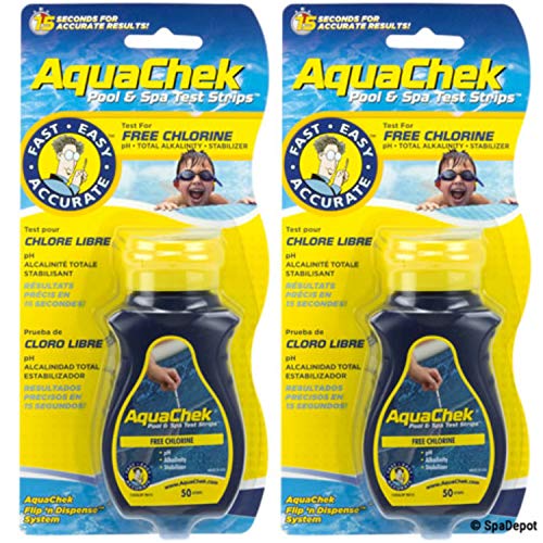 AquaChek Free Chlorine Test Strips (50 count) (2 Pack)