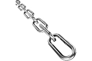 304 Stainless Steel Chain Twours Metal Small Light Chain Heavy Duty Weight Chain for Flower Pots Camping Sandbags Hanging Swings Vehicle Traction(1/10"(2.5mm）-9.84ft)