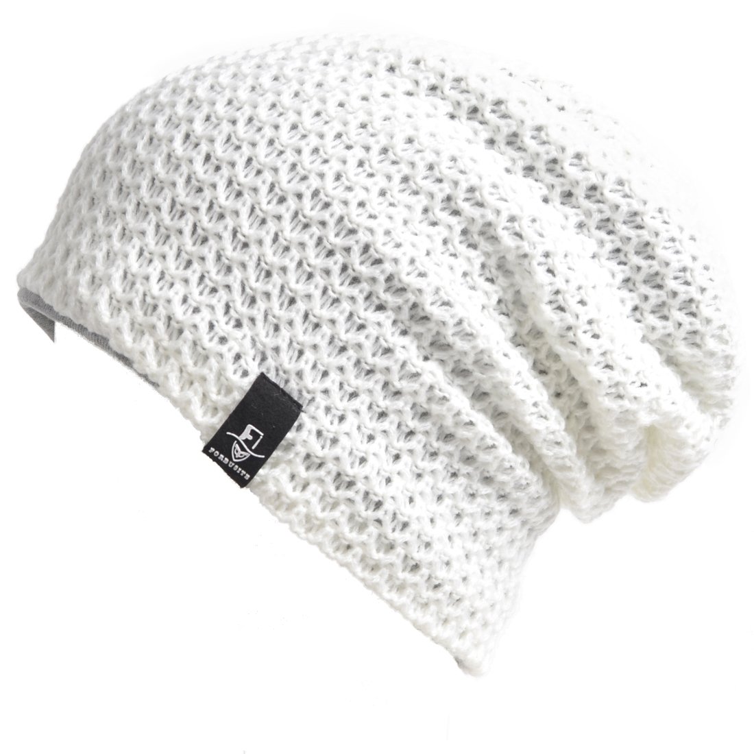 VECRY Kids Slouch Beanie Winter Hats Boys Girls Children Knitted Skull Cap (08k-Cream)