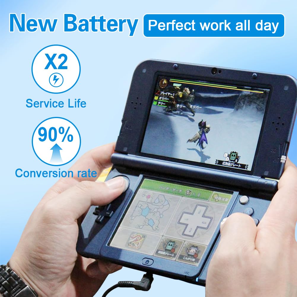 5500mAh CTR-003 CTR003 Battery, (2024 New Upgrade) High Capacity Battery Compatible with CTR-003 Nintendo 3DS 2DS-with Tool kit