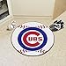 FANMATS 6465 Chicago Cubs Baseball Shaped Accent Rug - 27in. Diameter - 