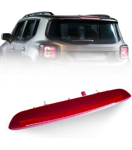 KarParts360 For Jeep Renegade 2015 2016 2017 2018 Bumper Reflector Driver Passenger Side Pair Rear Capa Replacement Ch1184103 Ch1184103c Ch1185103 Ch1185