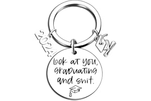 AISITY Graduation Gifts for Her Him Student Boys Girls Senior Masters Degree Cool Graduation Gifts Keychain for Class Of 2024 Gifts University College Middle High School Graduate Souvenir for Son Daughter