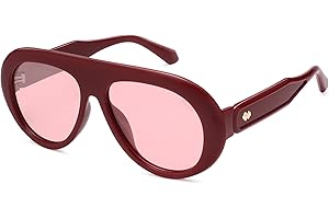 SOJOS Trendy Oversized Polarized Aviator Sunglasses Womens Men Retro Vintage 70s Style UV Protection Sun Glasses SJ2390