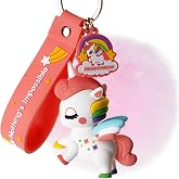 HONYJOOM Cute Keychains for Women Girls Animal Keychain Rainbow Key Chain Accessories Backpack Purse Bag Bookbag Charms