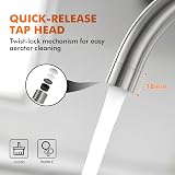 Grifema G4008 Kitchen Sink Tap Single Lever 360° Chrome Finish view 7