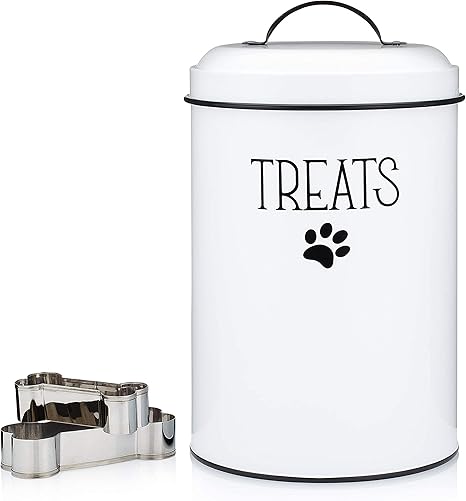 Farmhouse Dog Treat Holder Jar 