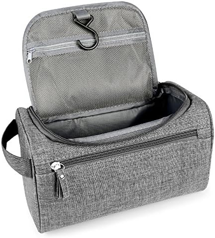 Lonew Travel Wash Toiletry Bags - Shaving Cosmetic Bathroom Organizer Dopp Kit with Hook, Handle Waterproof Large Capacity Multifunctional Storage Frosted Bags Portable for Men and Woman