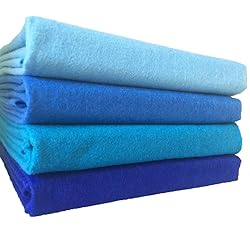 4pcs Thick 1.4mm Soft Felt Fabric Sheet Assorted