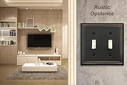 OKAWYC Double Toggle Light Switch Cover Belaire