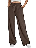 Trendy Queen Womens Wide Leg Sweatpants High