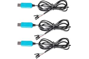 DKARDU 3-pack PL2303TA USB to TTL RS232 Serial Cable for Raspberry Pi, Routers & Legacy RS232 Devices