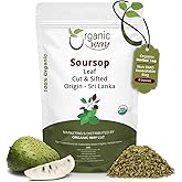 Organic Way Dried Soursop Leaf Coarse Cut (Annona Muricata) - Herbal Tea | Vegan, Non GMO & Gluten Free | Kosher Certified | Resealable Bag | 100% Raw from Sri Lanka (8 Ounces)