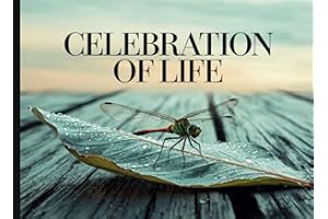 Celebration of Life Guest Book: A simple yet elegant GuestBook for Funeral and Memorial Services | Space for 300 visitors + S