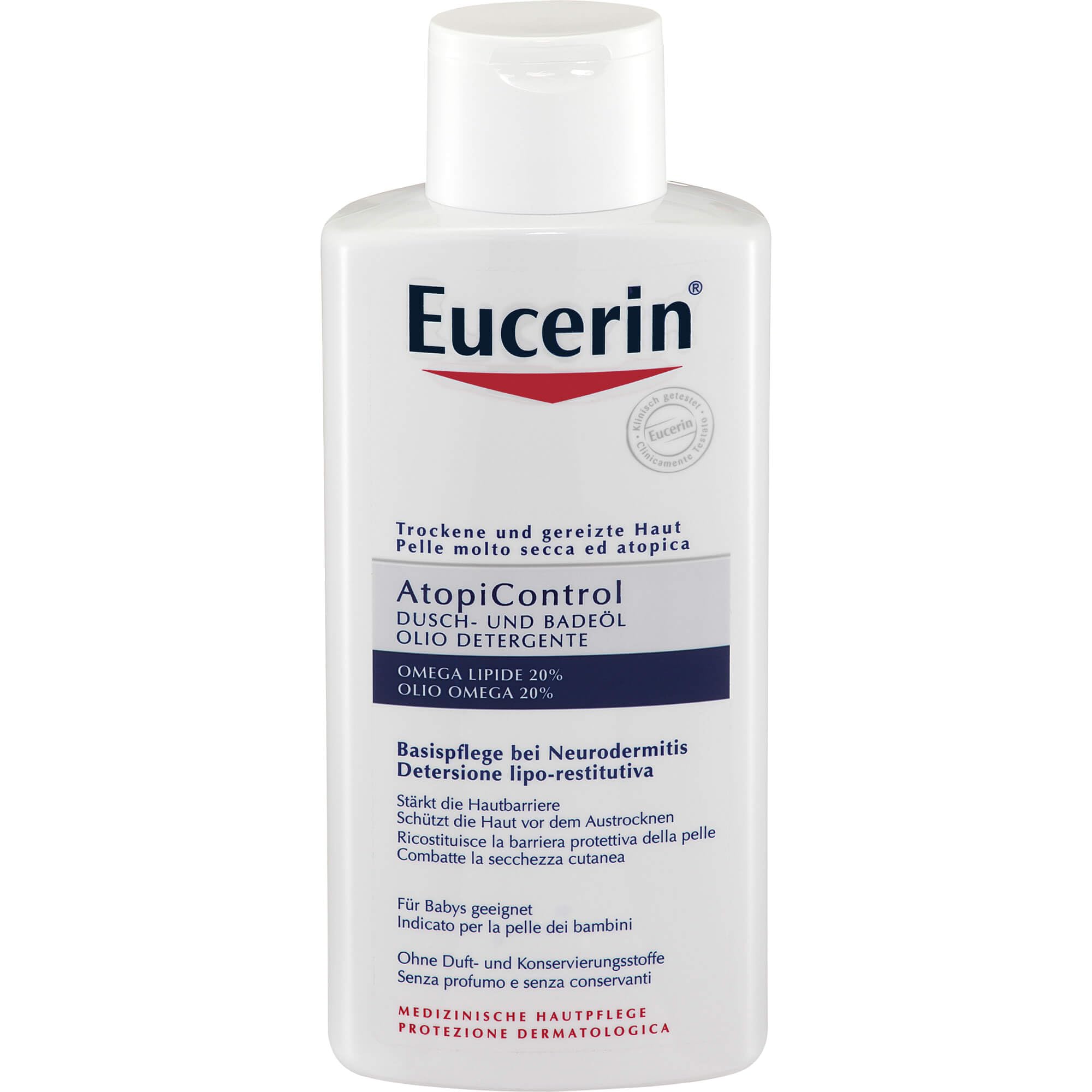 Eucerin AtopiControl Soothing Shower and Bath Oil 400ml Gel