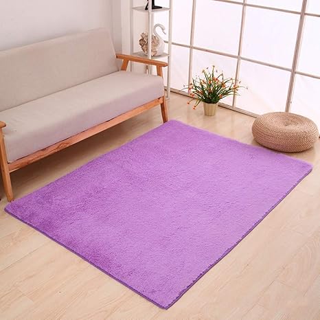 おすすめ 四角 ラグマット 長方形 ホットカーペット対応 クッション フランネル 紫 ラグ じゅうたん 無地 撥水加工カーペット 撥水リラce パー お買い求めしやすい価格 Www Centrodeladultomayor Com Uy