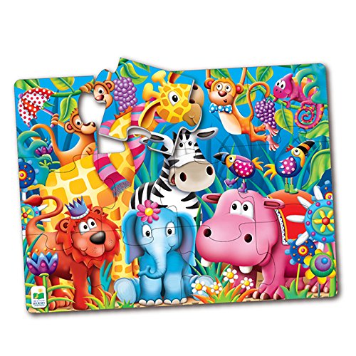 The Learning Journey My First Big Puzzle! Jungle Friends Puzzle (12 Pieces), Multicolor, 24" x 18"