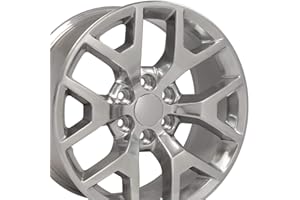 OE WHEELS LLC OE Wheels CV92 20 Inch Rim Fits Sierra 1500 Honeycomb Style 6x139.7 20x9 Polished - Hollander 5656 (1)