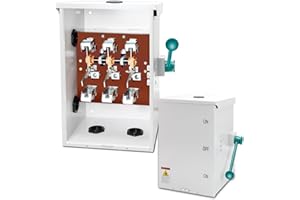 KRYSOLAD 200A Generator Transfer Switch, 48000W General-Duty Double-Throw Safety Switch, 3P, 120/240-Volt Transfer Switch, Multiple Insulation Protection, Meeting NEMA 3R Standards for Outdoor and Indoor