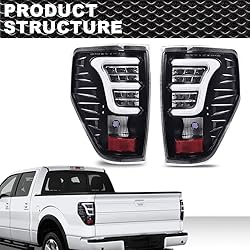 CROSSDESIGN LED Tail Lights Brake Light w/Wiring