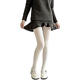 ZHUIGUANGZE Women's Heart Tights Lolita Sheer White Mesh Knitted Pantyhose Lace Hollow Out Stretchable Tights Long Vertical Strips Patterned Fishnet Stockings for Women Party Daily Wear